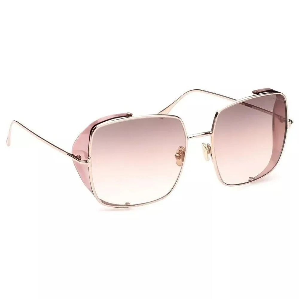 New Authentic Tom Ford Toby FT0901-28F-60 Square Sunglasses